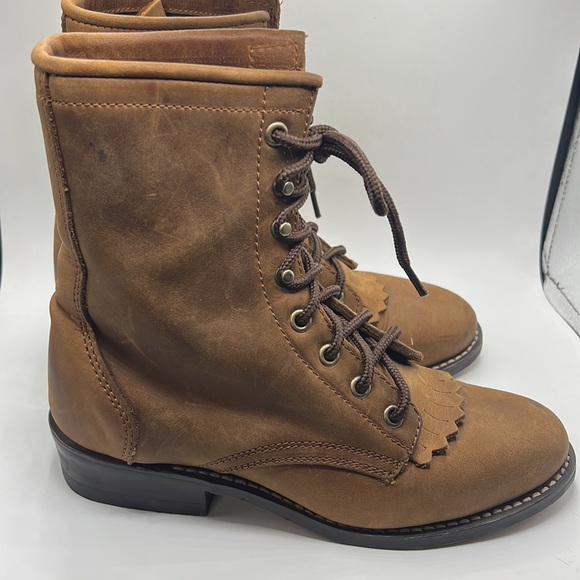 Laredo Lace Up Western Boot - Picture 5 of 10